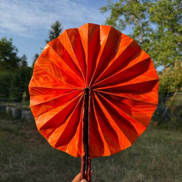 Diarra | L'éventail en wax orange